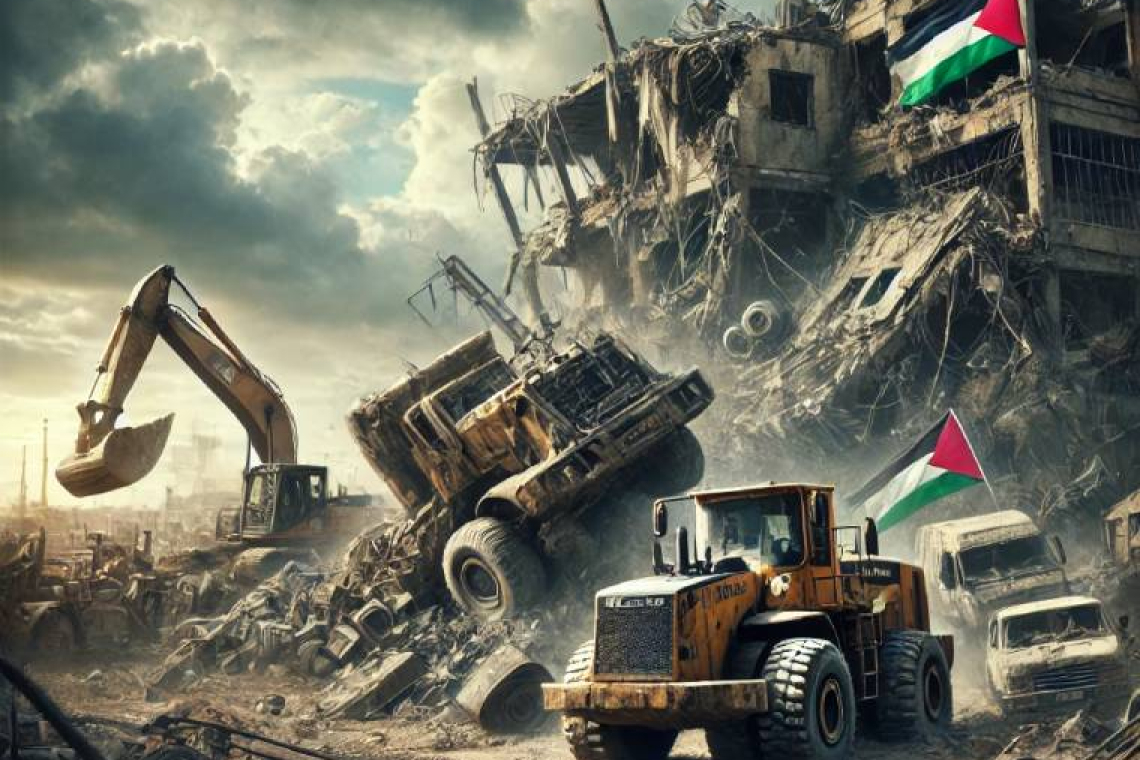حماس: تدمير الاحتلال لمعدات الإعمار المدخلة من مصر يُعبّر عن تنكره لالتزاماته، وجرائم التدمير لن تدفع شعبنا للاستسلام أو التهجير.